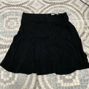 Reformation Black Flounce Skirt